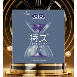 OLO Performa Blue Condom 3pc ស្រោមអនាម័យខ្នាត់តូច រលោង ពន្យារ (3pcs)