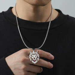  Lion Head Pendant Necklace