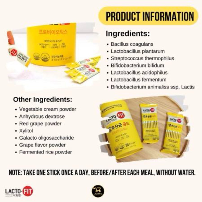 [LACTO FIT] Probiotics Gold