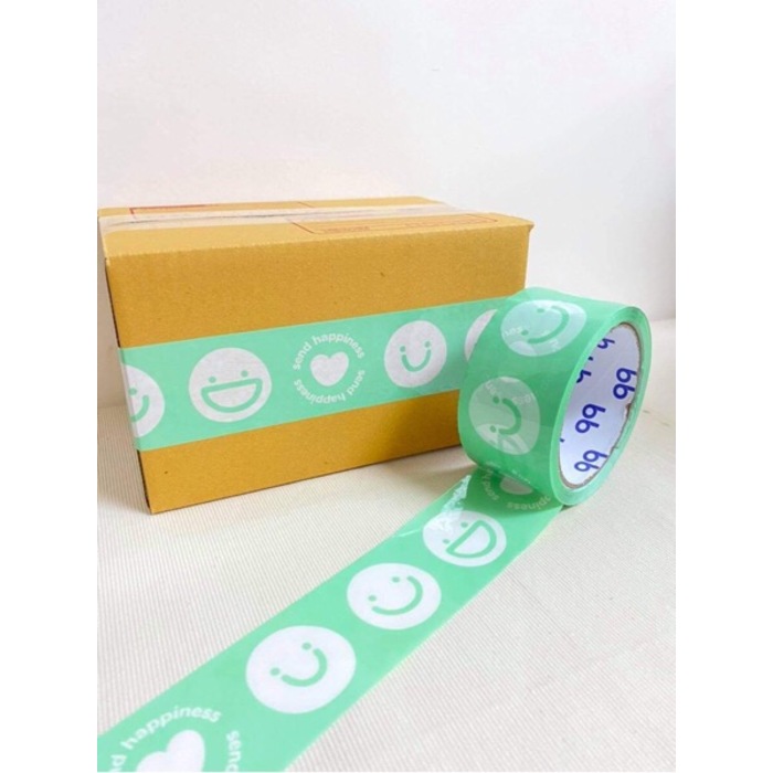 #TP07 Smiley Tape Green 50cm - 1PC