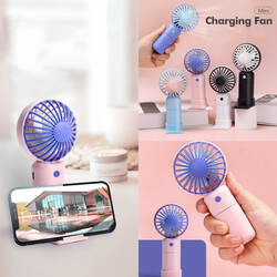 Fan Mini chargeable Hand/Desk Holder Phone 9347