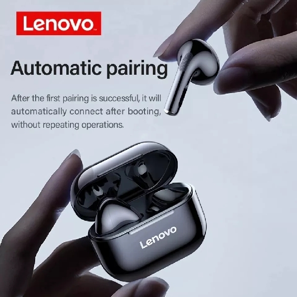 កាសឥតខ្សែ Lenovo LP40 ពណ៌ខ្មៅ