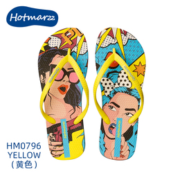 Hotmarzz Pop Girl Yellow Flip Flop