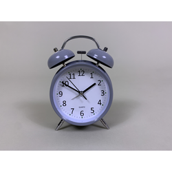Retro Alarm Clock - Grey 