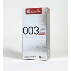 Double One 003 White Condom - 12PCS