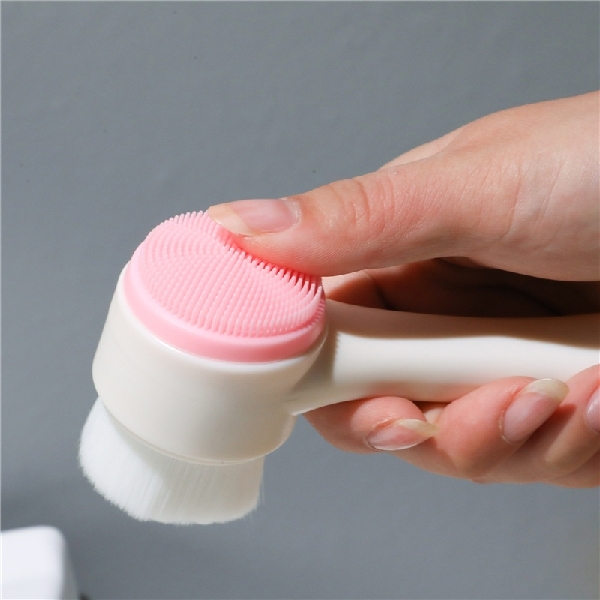 Double Side Silicone Facial Cleanser Wash Brush