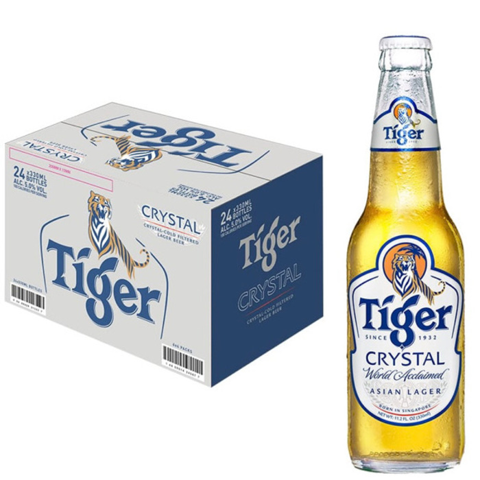 Tiger Crystal Beer Bottle - 1 Case 