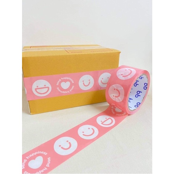 #TP11 Smiley Tape Pink 50cm - 1PC