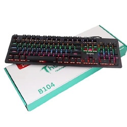 Gaming Keyboard LED B104 (ប្តូរព័ណភ្លើង LED បាន)
