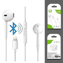 Earphone Wire Lightning Bluetooth WUW R82