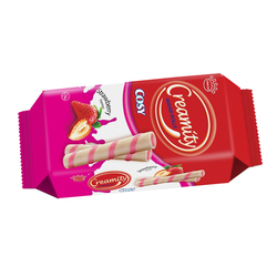 CREAMITY Wafer Rolls Strawberry 80g