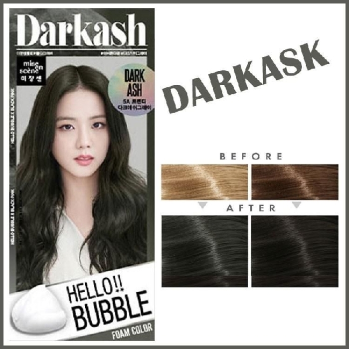 ថ្នាំកក់ពណ៌ MISE EN SCENE Hello Bubble Dark Ash
