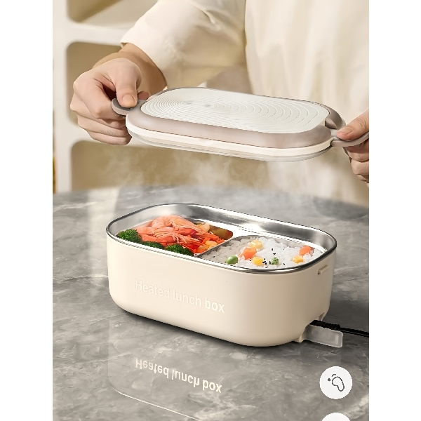 ប្រអប់ដាក់បាយមានខ្សែភ្លើងដោតកំដៅ Electric meal box heating