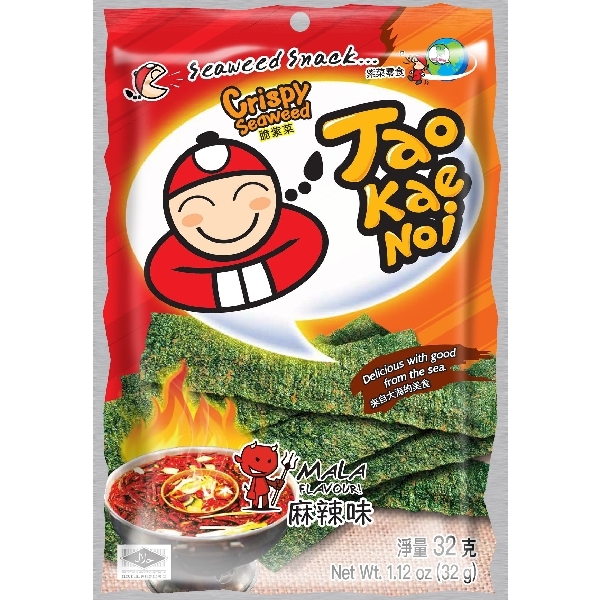 TAO KAE NOI Crispy Seaweed Mala 32g