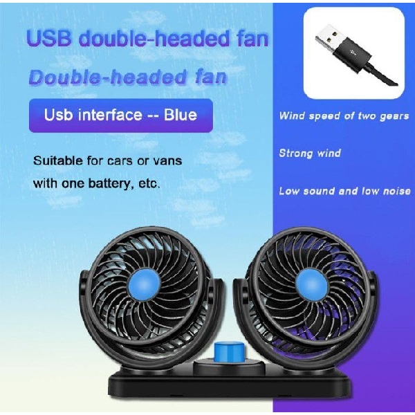 2 head fan- USB