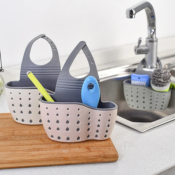 Sink Shelf Soap Sponge Drain Rack - Random Color