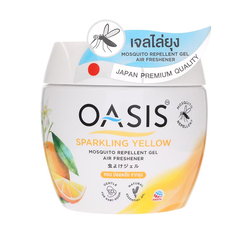 Oasis Mosquito Repellent Gel Air Freshener Sparkling Yellow 180g