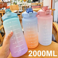 2L Water Bottle with Straw