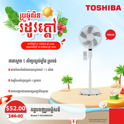 Toshiba Electric Fan 16 inch / F-ASC60KH(W)