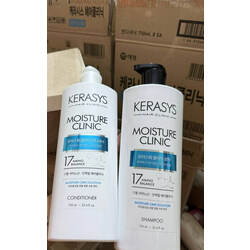 KERASYS Moisture Clinic Shampoo and Conditioner-750ml