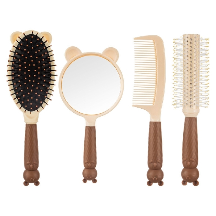 Mirror Hairbrush Set