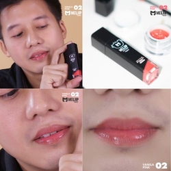 MELIPs BY MEDENT Sweet Aloe organic lips 3g No.02 VANILA PINK