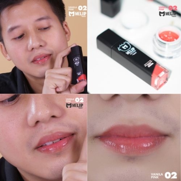 MELIPs BY MEDENT Sweet Aloe organic lips 3g No.02 VANILA PINK