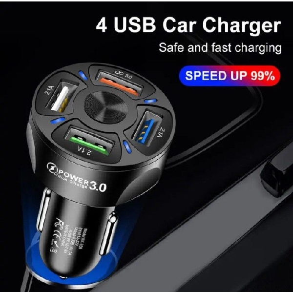 USB- car charger 4port 