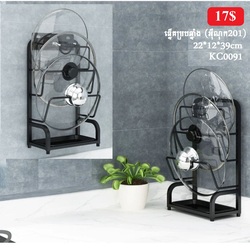 Wall Mounted Stainless Steel Pan Lid Holder