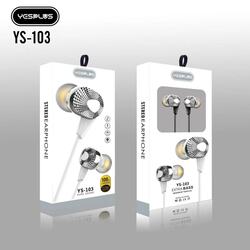 YESPLUS_YS-103-EARPHONE PURE SOUND Hi-Res AUDIO EXTRA BASS/Black/1pcs