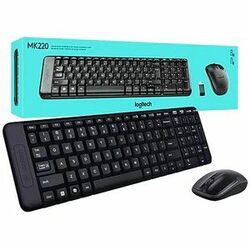 Keyboard & Mouse Wireless Logitech MK220