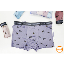 Men Bee Print Underwear Pack of 4 
