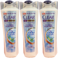 Clear Ice Cool Menthol Women Shampoo - 3 Bottles 