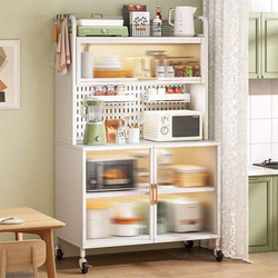 Stainless Steel Kitchen Cabinet 80cm KS450 - White