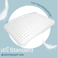 Standard Pillow natural,ខ្នេីយstandard 