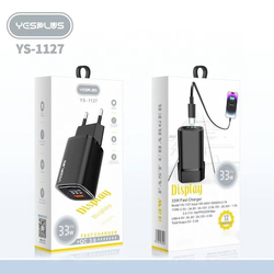 YESPLUS 33W FAST CHARGER+QC 3.0