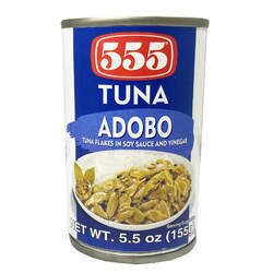 555 Tuna Flakes in Adobo 155g
