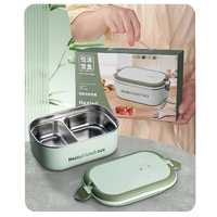 ប្រអប់ដាក់បាយមានខ្សែភ្លើងដោតកំដៅ Electric meal box heating