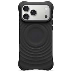 iPhone Featuring a Wavy Design With Magnetic Attachment Case 17/18 Promax/Black