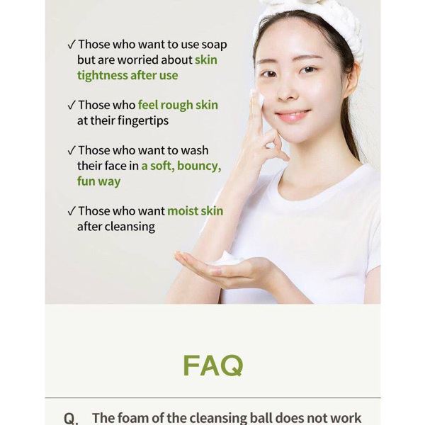 O'ngredients Jeju Green Tea Cleaning Ball