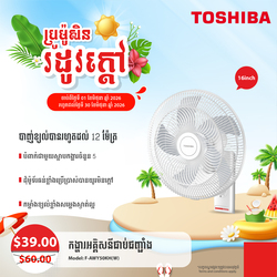 TOSHIBA Wall Mounted Fan White / F-AWY50KH(W)