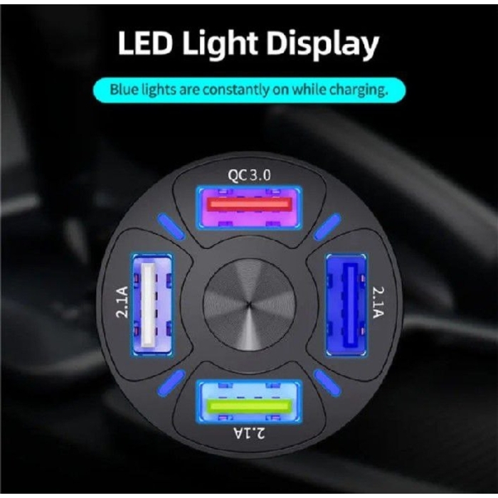 USB- car charger 4port 