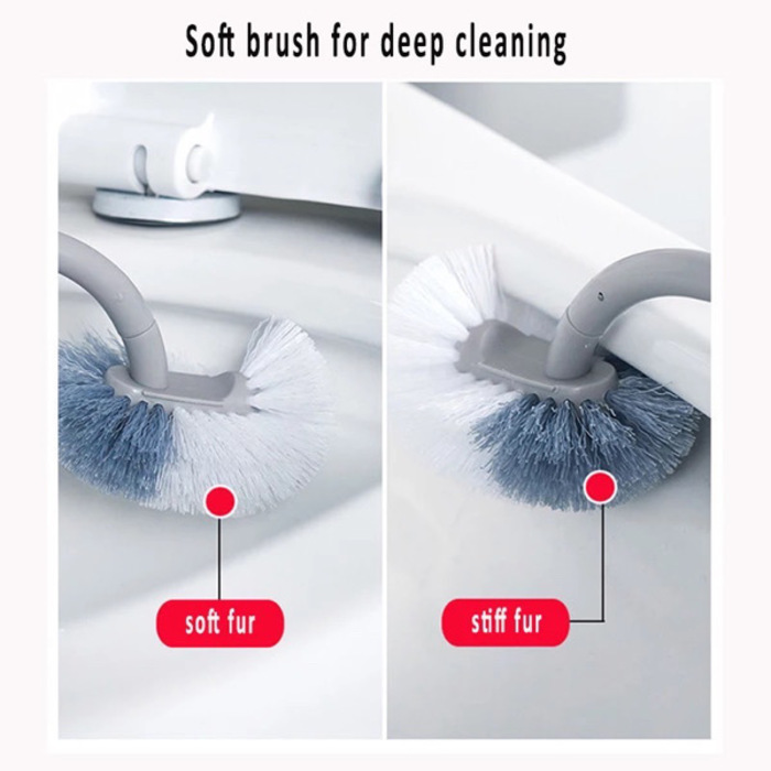 Toilet Brush No Dead Corner Double-Sided 