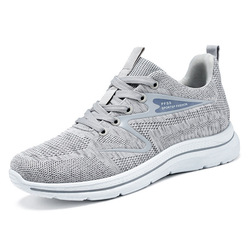 Light Running Shoes Men Breathable Sneakers Walking Jogging Trainers Shoes - Grey