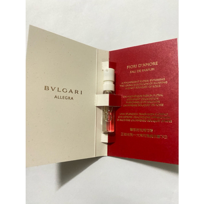  BVLGARI Allegra Fiori D'Amore Perfume 1.5ml ទឹកអប់ 