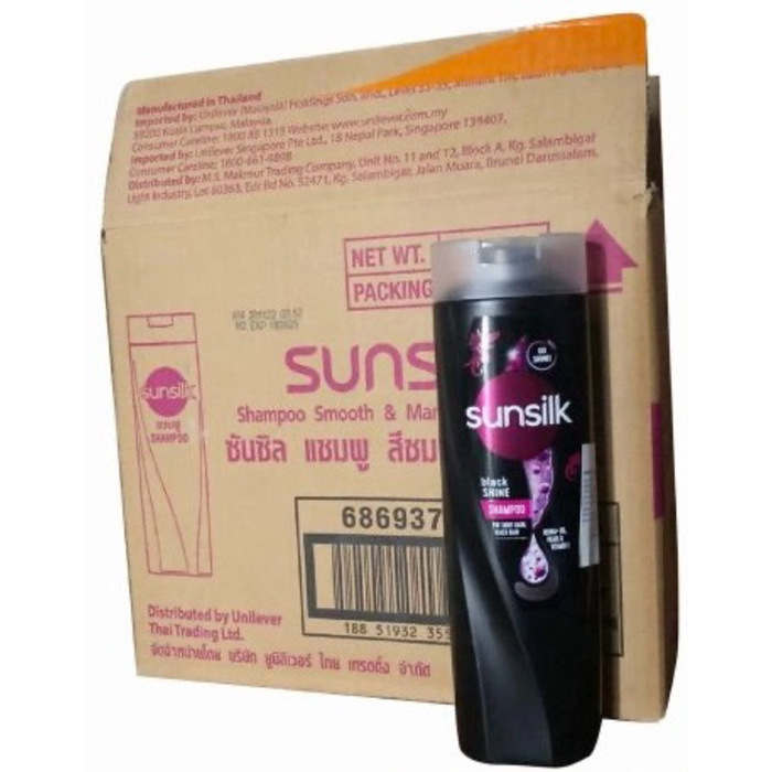 Sunsilk Black 380ml - 12 Bottles 