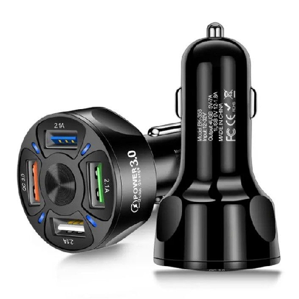 USB- car charger 4port 