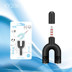 KM Audio Splitter AUX Black 1 Piece