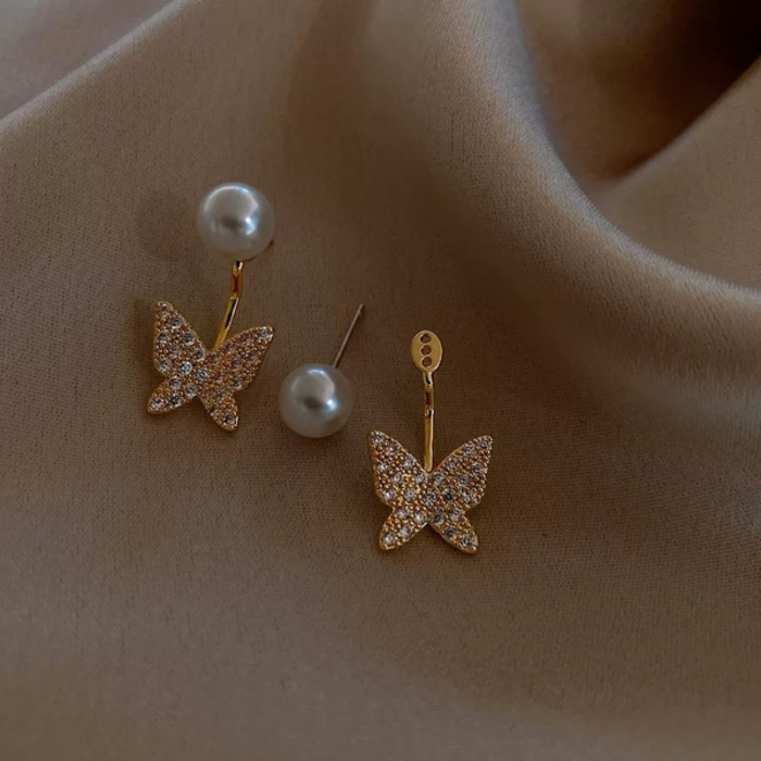 E144 Woman's Earrings /ក្រវិលមេអំបៅ