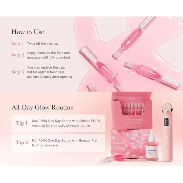 Medicube pdrn pink one day serum